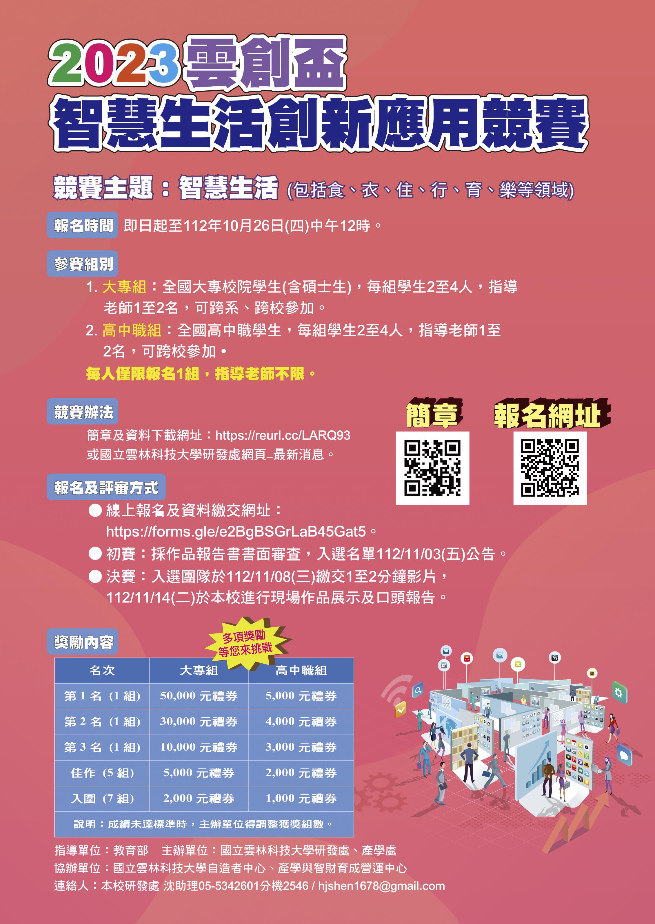 國立雲林科技大學「2023年雲創盃智慧生活創新應用競賽」