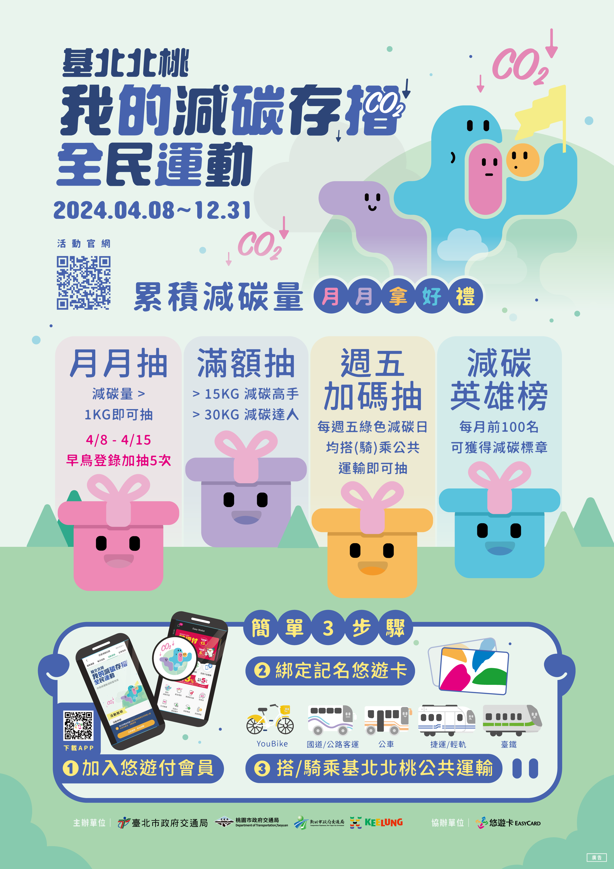 「我的減碳存摺」全民運動海報